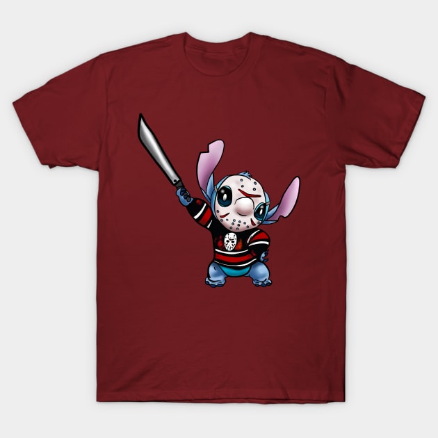 Jason Voorhees Stitch T-Shirt by Danispolez_illustrations